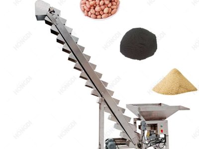 Bộ cấp liệu nâng băng tải bột đóng kín hoàn toàn bằng một cú nhấp chuột Cấp phòng thí nghiệm