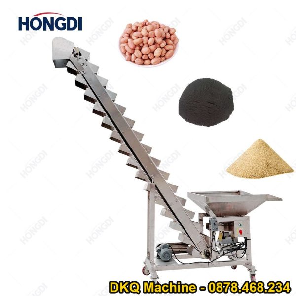 Bộ cấp liệu nâng băng tải bột đóng kín hoàn toàn bằng một cú nhấp chuột Cấp phòng thí nghiệm