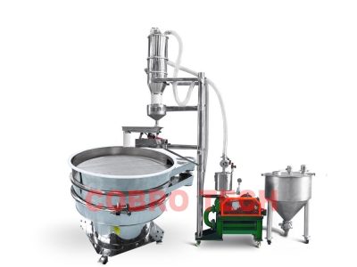 Máy định cỡ hạt nâng chân không với hệ thống phân loại và cấp liệu tích hợp