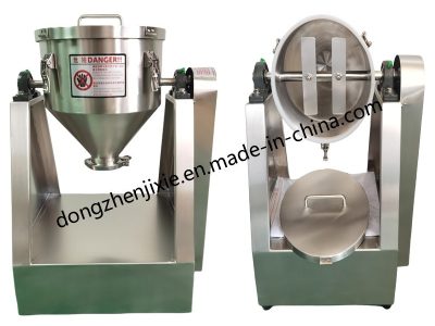 Máy xay sinh tố thùng di động 316L Thiết kế dọc không bụi cho sản xuất bột thí điểm đa công thức