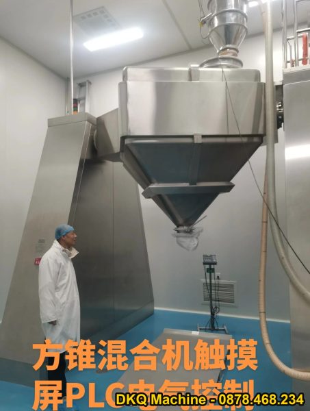 Máy xay sinh tố thùng nâng thẳng đứng bằng thép không gỉ 316L dành cho bột hóa học ăn mòn mạnh