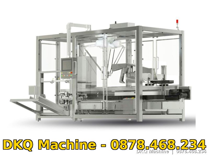 Máy đóng thùng robot WSC-ZX-RD80T tích hợp mở – đóng – dán thùng
